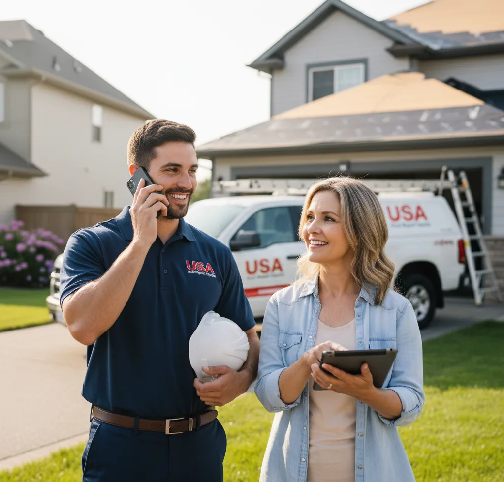 USA Roof Repair Experts customer support in Elverta